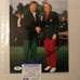 BEN CRENSHAW BERNHARD LANGER DUAL SIGNED MASTERS GREEN JACKET COLOR 8X10 PSA