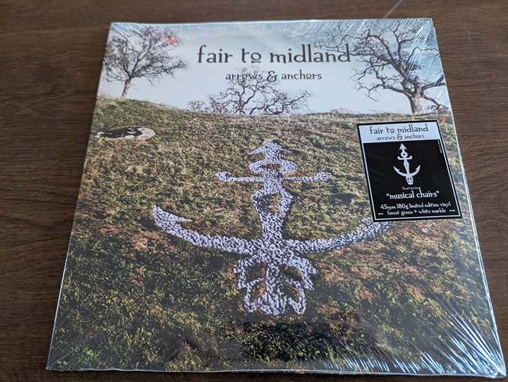 Fair To Midland Arrows & Anchors Forest Green & White Marble Variant Vinyl