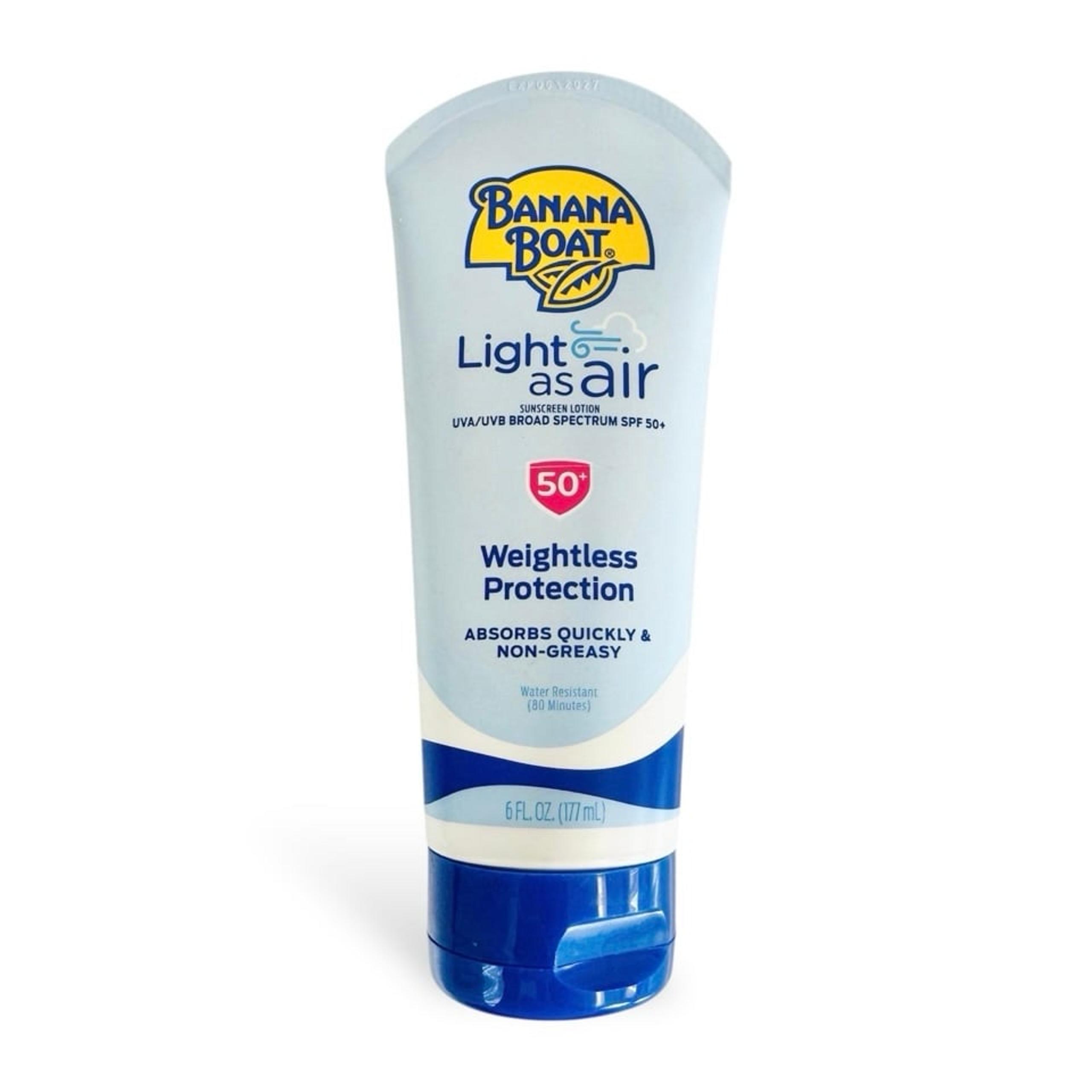 Banana Boat Light As Air Sunscreen Lotion SPF 50 6oz