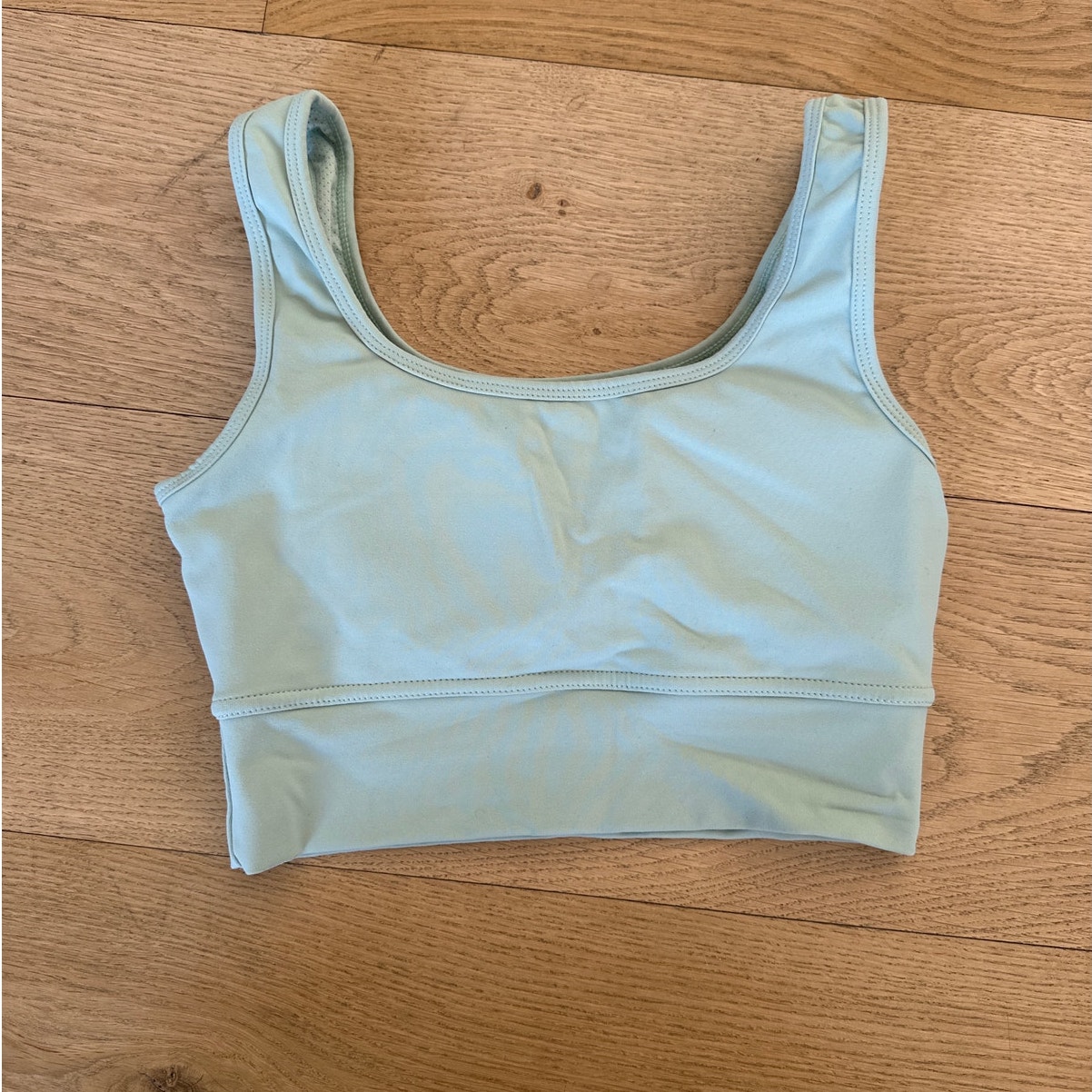 Saski Collection - Sports Bra Crop Top in Green