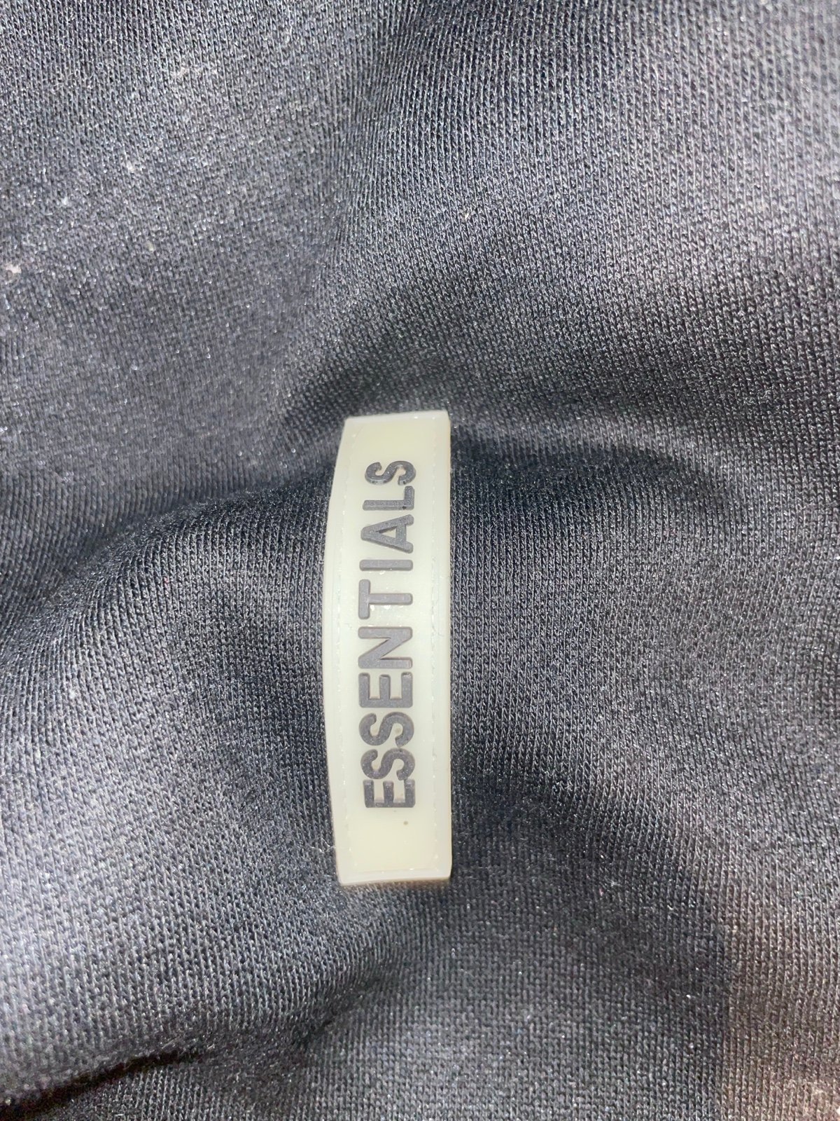 black essentials hoodie FEAR OF GOD