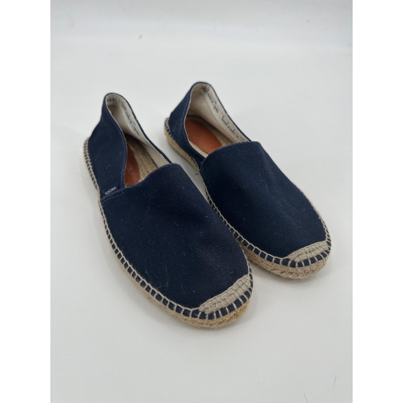 Viscata Barcelona Begur Canvas Espadrille Flats Men's Size 43/ US 10 Navy Blue