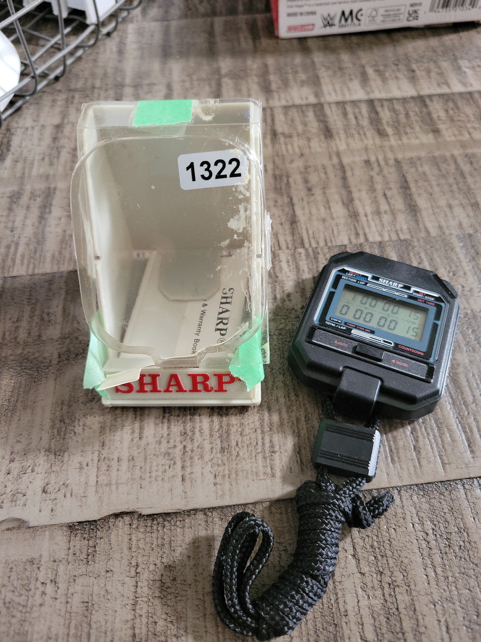 SHARP vintage Lap Memory Stopwatch New With original box