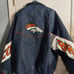 Vintage 90s Broncos ProPlayer leather coat