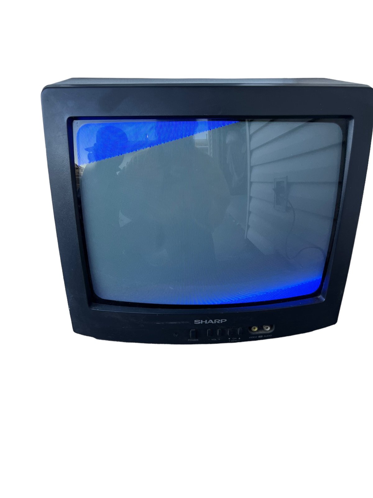 Vintage SHARP 13 CRT TV Retro Gaming Color Television 13N-M100B - Working 2002
