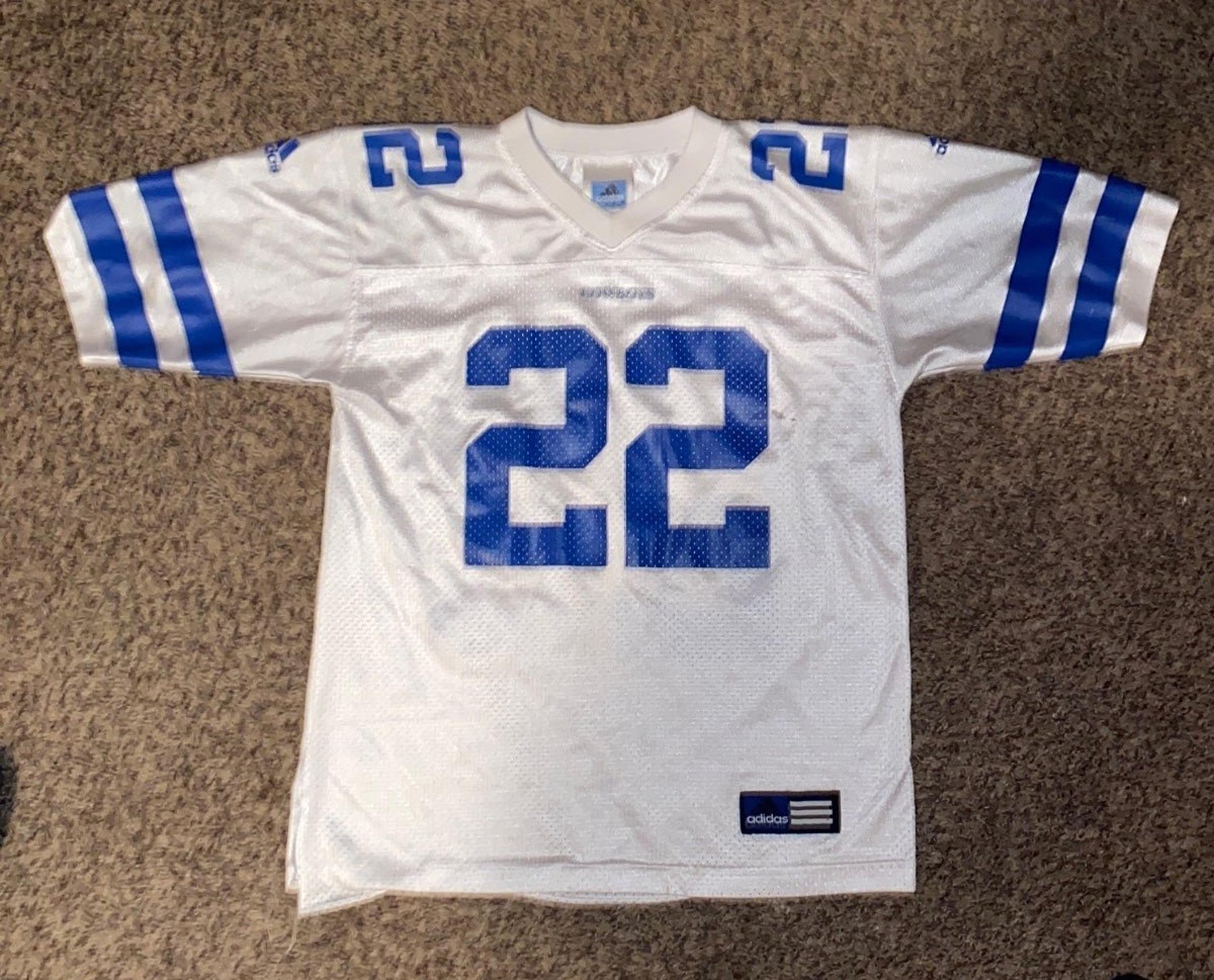 Vintage 90's Rare Dallas Cowboys Smith Jersey Youth 22