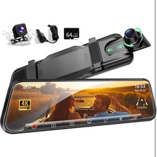 10 2.5k WiFi Smart Carplay Rear View Digital Mirror Backup Camera for Car