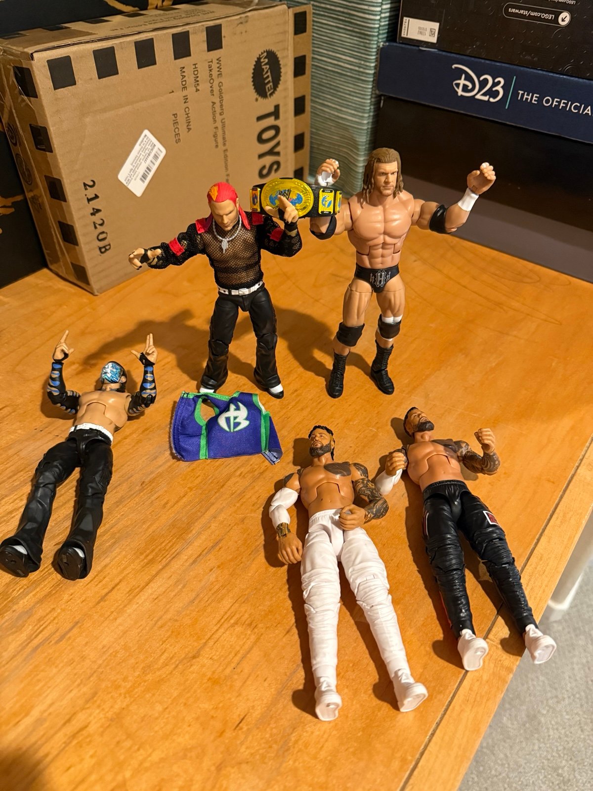 WWE elite 2 pack, Jeff Hardy, and Triple H. no box great condition