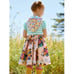 Matilda Jane Girls Wonderment Sing a Song Chrissy Dress Size 8 Floral Hooded
