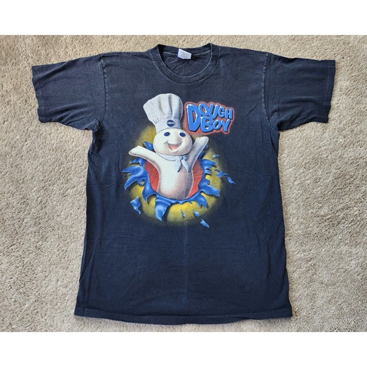 Vintage Pillsbury Doughboy Shirt Mens XL Pop Out Shadow 90s Tennessee River