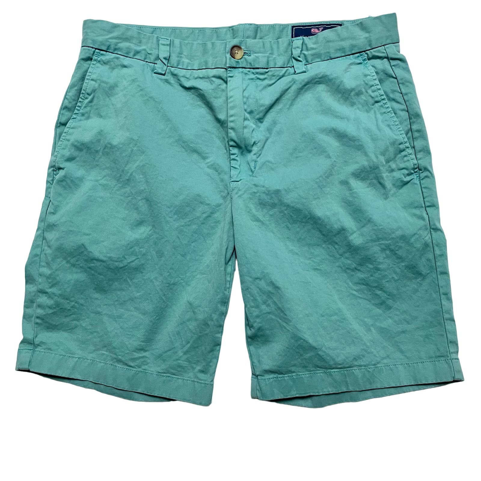 Vineyard Vines Breaker Shorts 9 Inch Inseam Chino Green Size 33 NEW