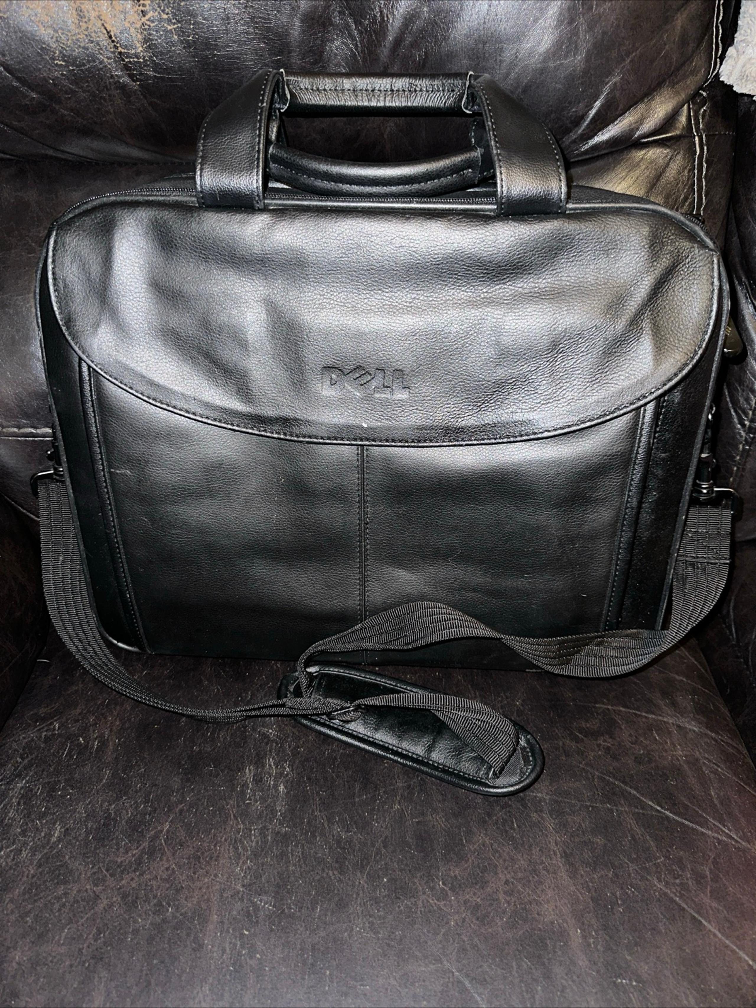 Black Dell Professional Briefcase Laptop Padded Case Bag