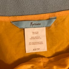 Guess by Marciano halter top mango yellow stretchy