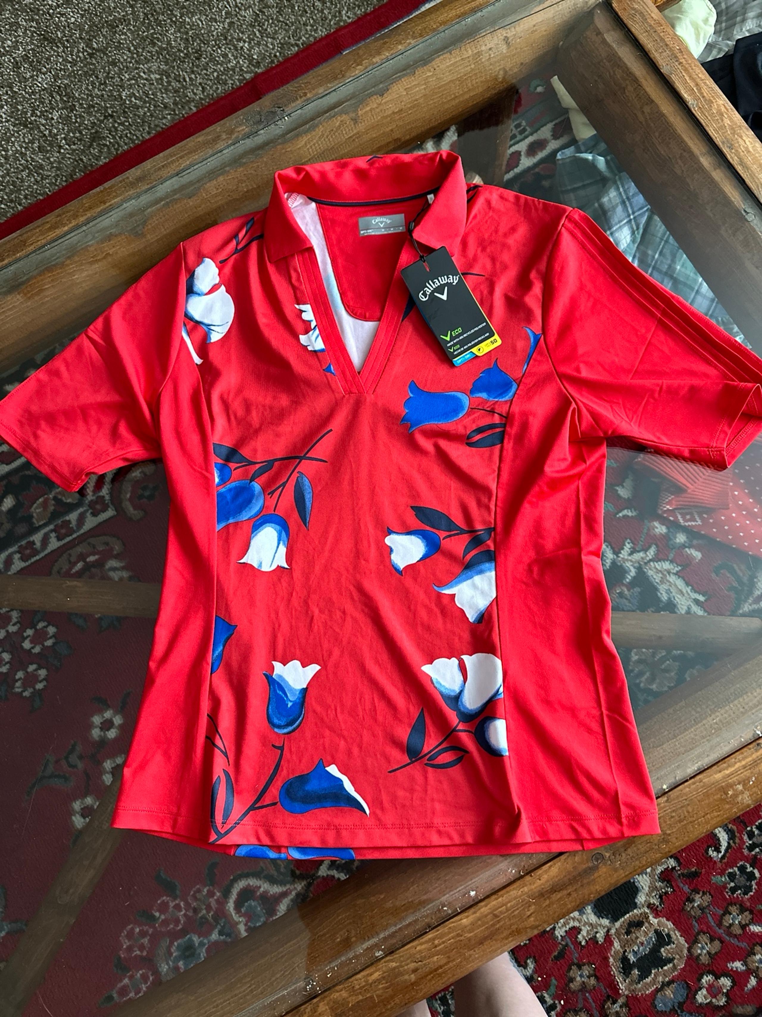 Callaway womans golf shirt of 50 NWT sz M