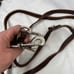Tory Leather Jaeger Hands-Free Leather Dog Leash - Havana with Brass Hardware