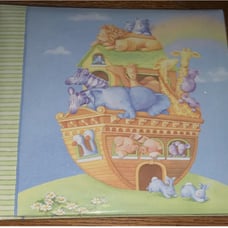 CR Gibson By Cathy Heck~ Baby Scrapbook Album ~Noah’s Ark Nursery~ Animals 12x12