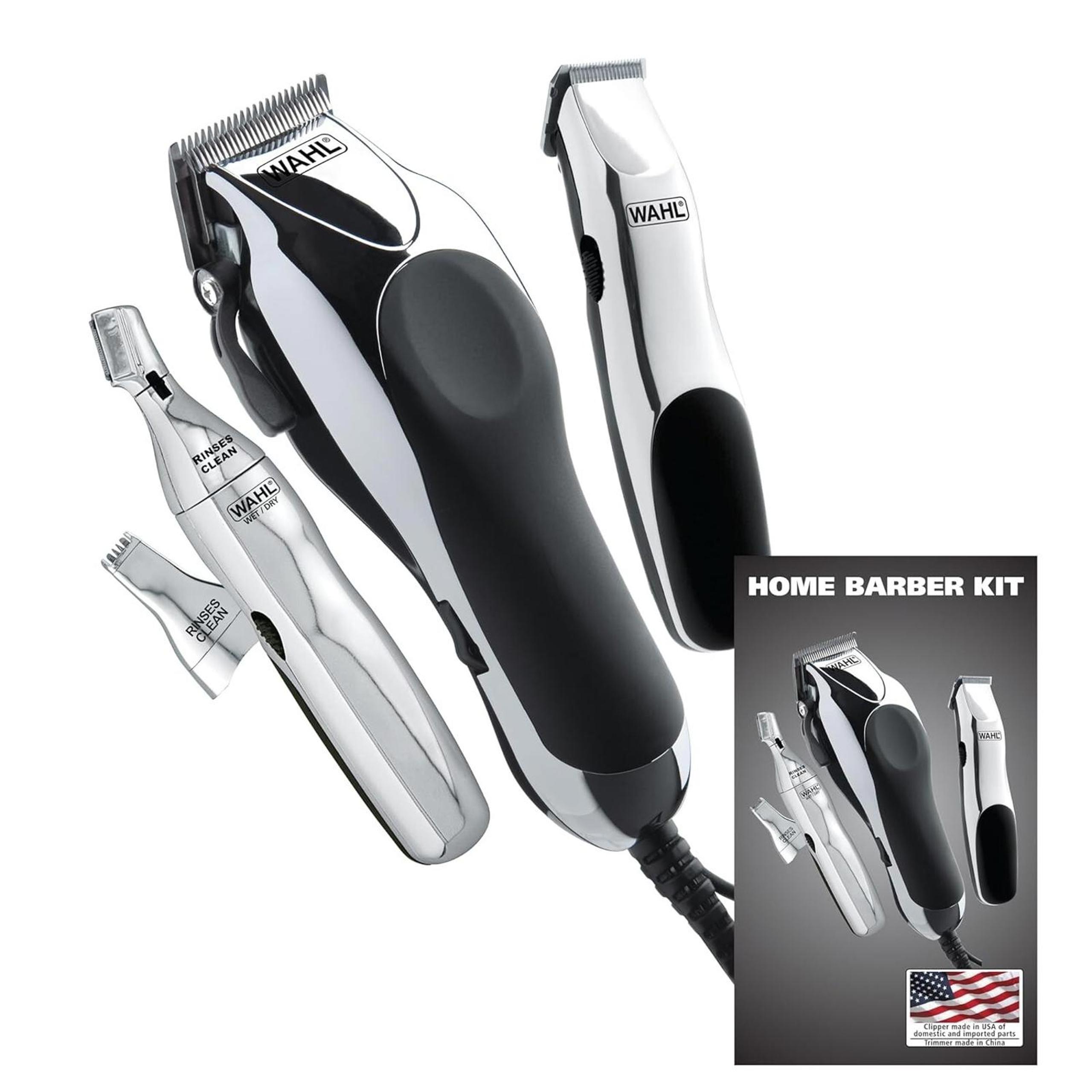 Open Box - Wahl USA Home Barber Kit Electric Corded Clipper Groomer Trimmer WC3