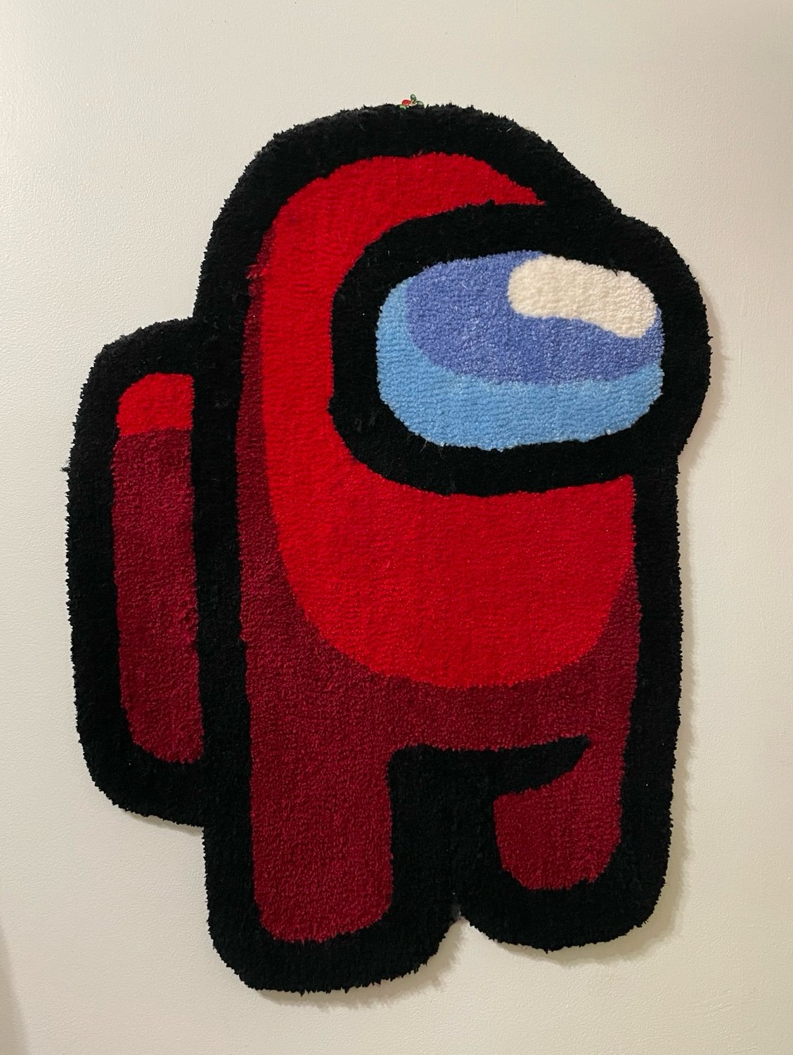 Red Among Us Tufted Rug