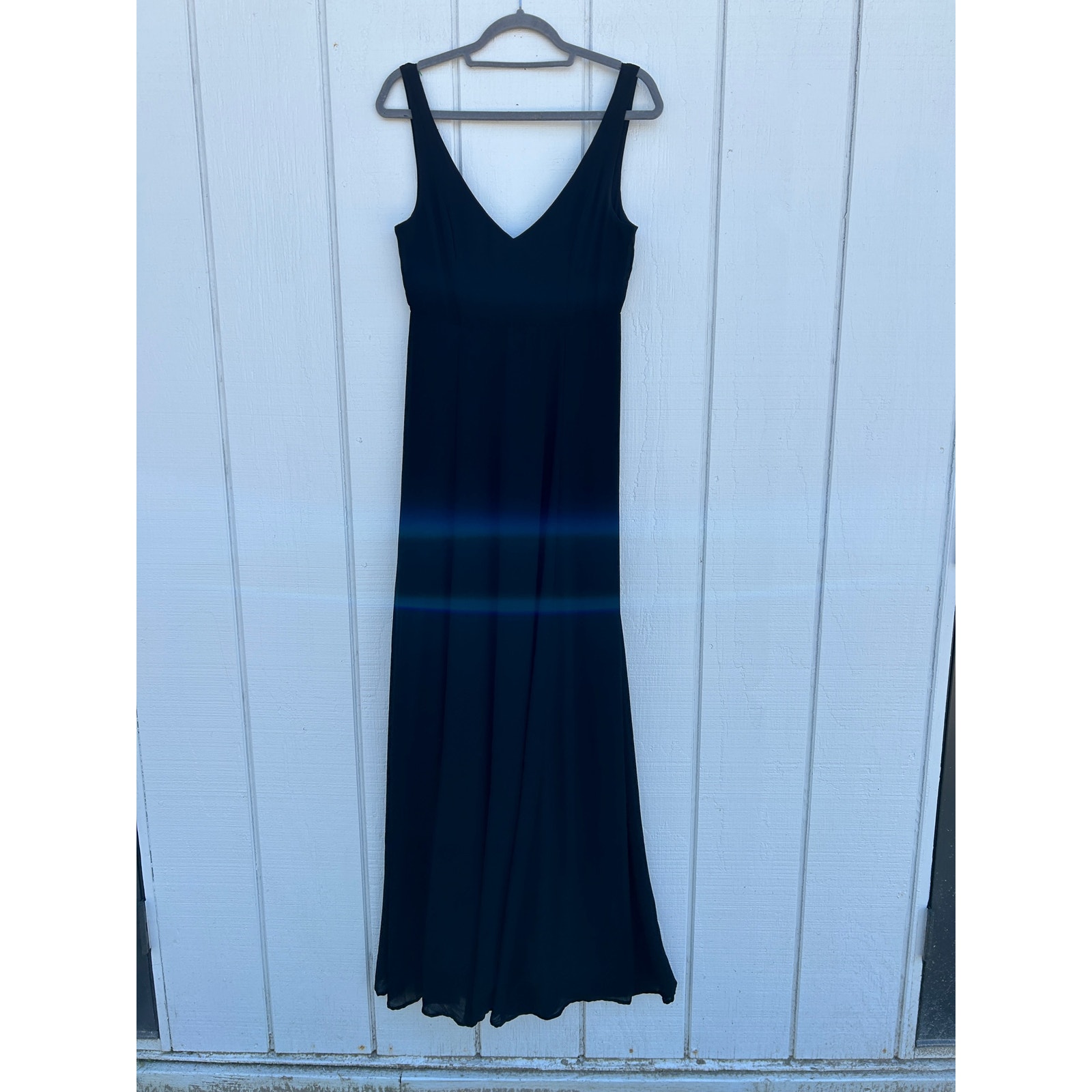 Show Me Your Mumu Black V Neck, Sleeveless, V Back, Long Maxi Dress Sz M