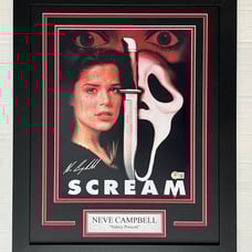 Neve Campbell autograph signed SCREAM 11x14 Movie Poster Framed Display