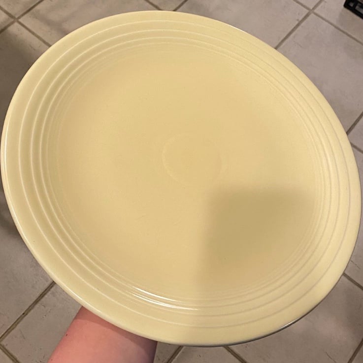 HUGE retired 1930’s Fiesta 15 inch Ivory Chop Platter OFFERS WELCOME
