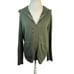 ATM Anthony Thomas Melillo Women's XL Green French Terry Hoodie Sweater Full Zip