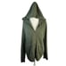 ATM Anthony Thomas Melillo Women's XL Green French Terry Hoodie Sweater Full Zip