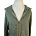 ATM Anthony Thomas Melillo Women's XL Green French Terry Hoodie Sweater Full Zip