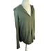 ATM Anthony Thomas Melillo Women's XL Green French Terry Hoodie Sweater Full Zip