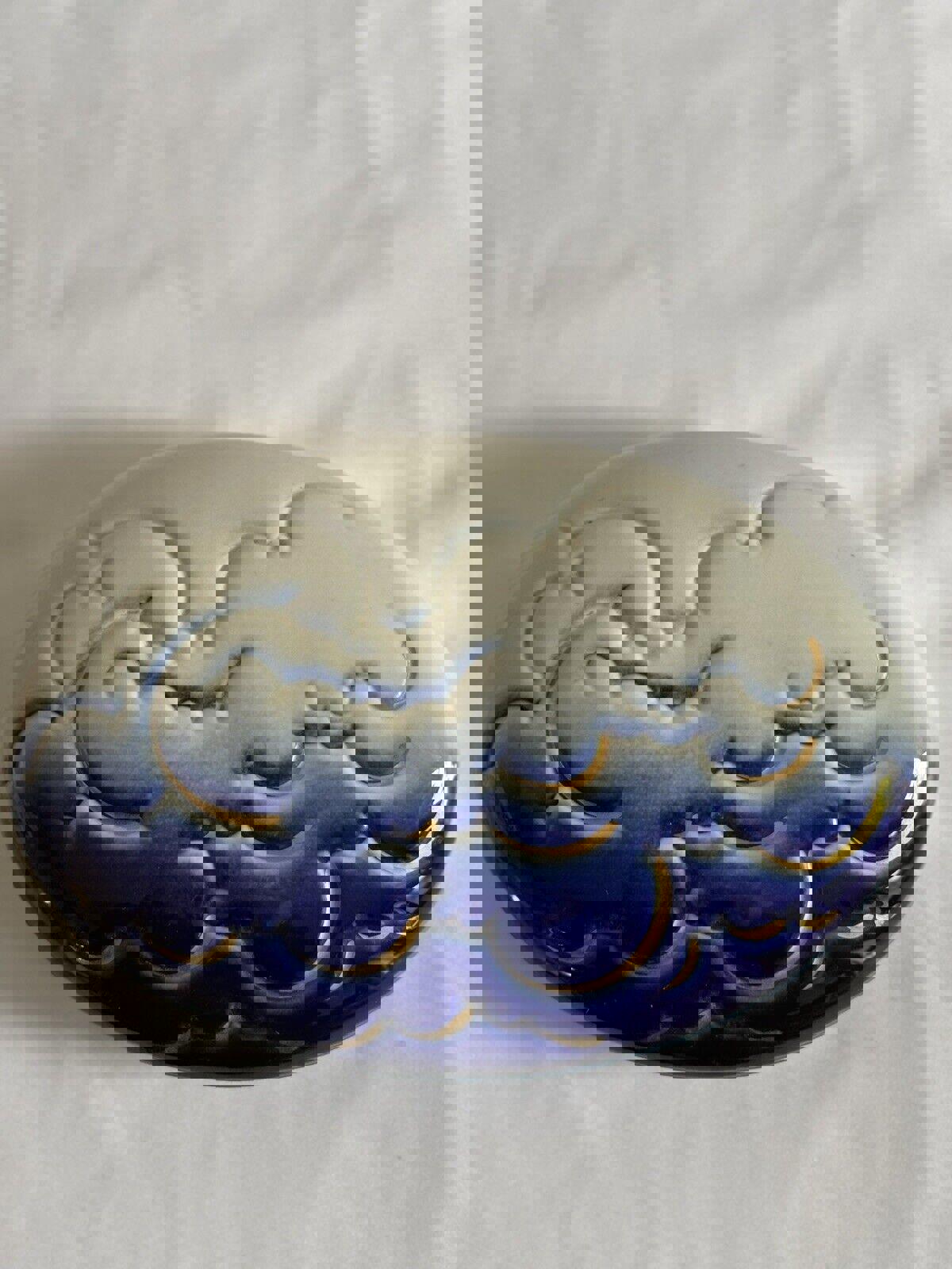 Porcelain Clouds Box Porcellane D'Arte Italy Art Pottery