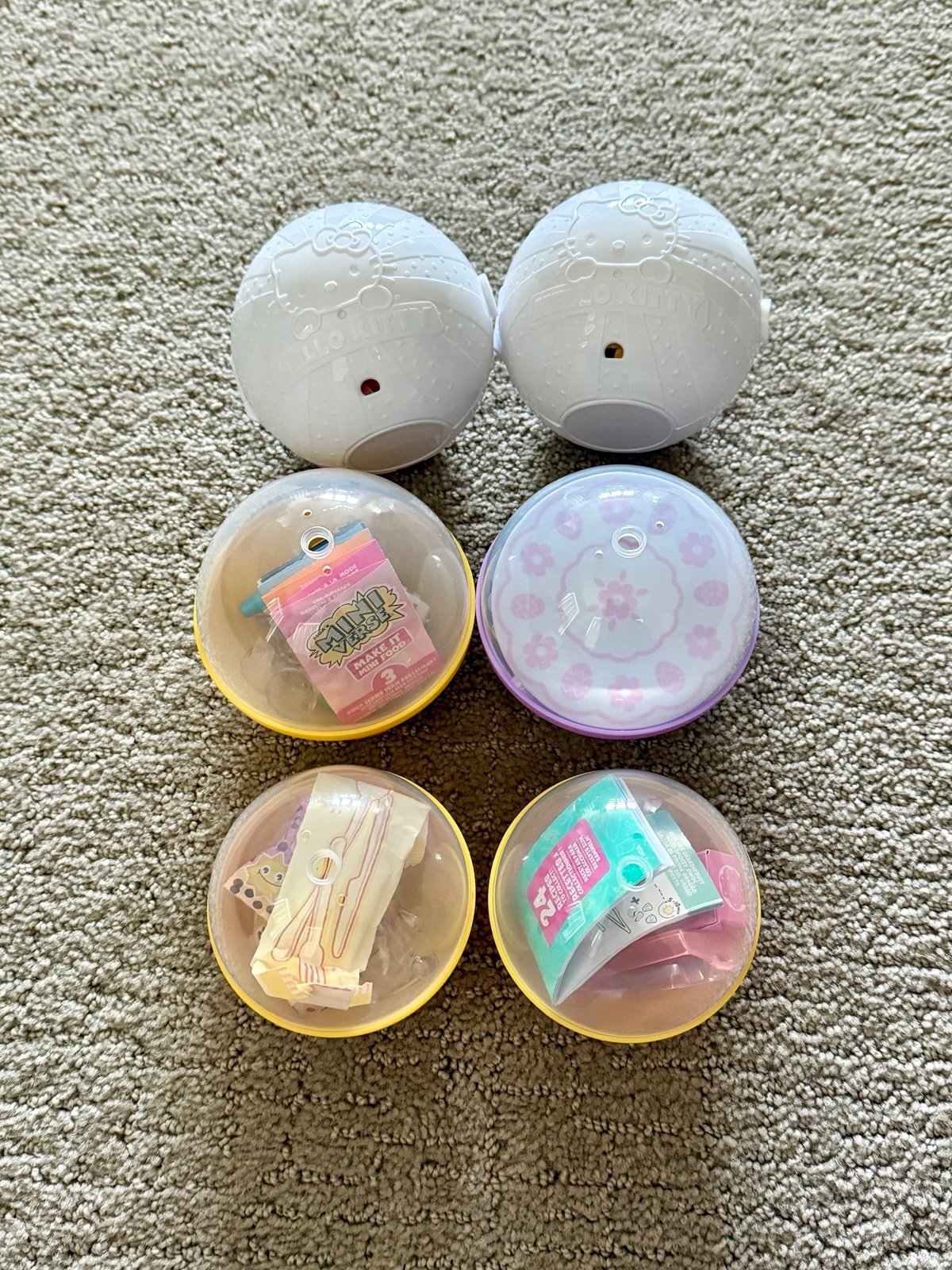 Miniverse Make It Mini Food LOT of 9 Random Hello Kitty, Spring & Cafe Series