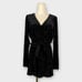 Saylor Floral Burnout Long Sleeve Velvet Romper Size Small