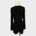 Saylor Floral Burnout Long Sleeve Velvet Romper Size Small