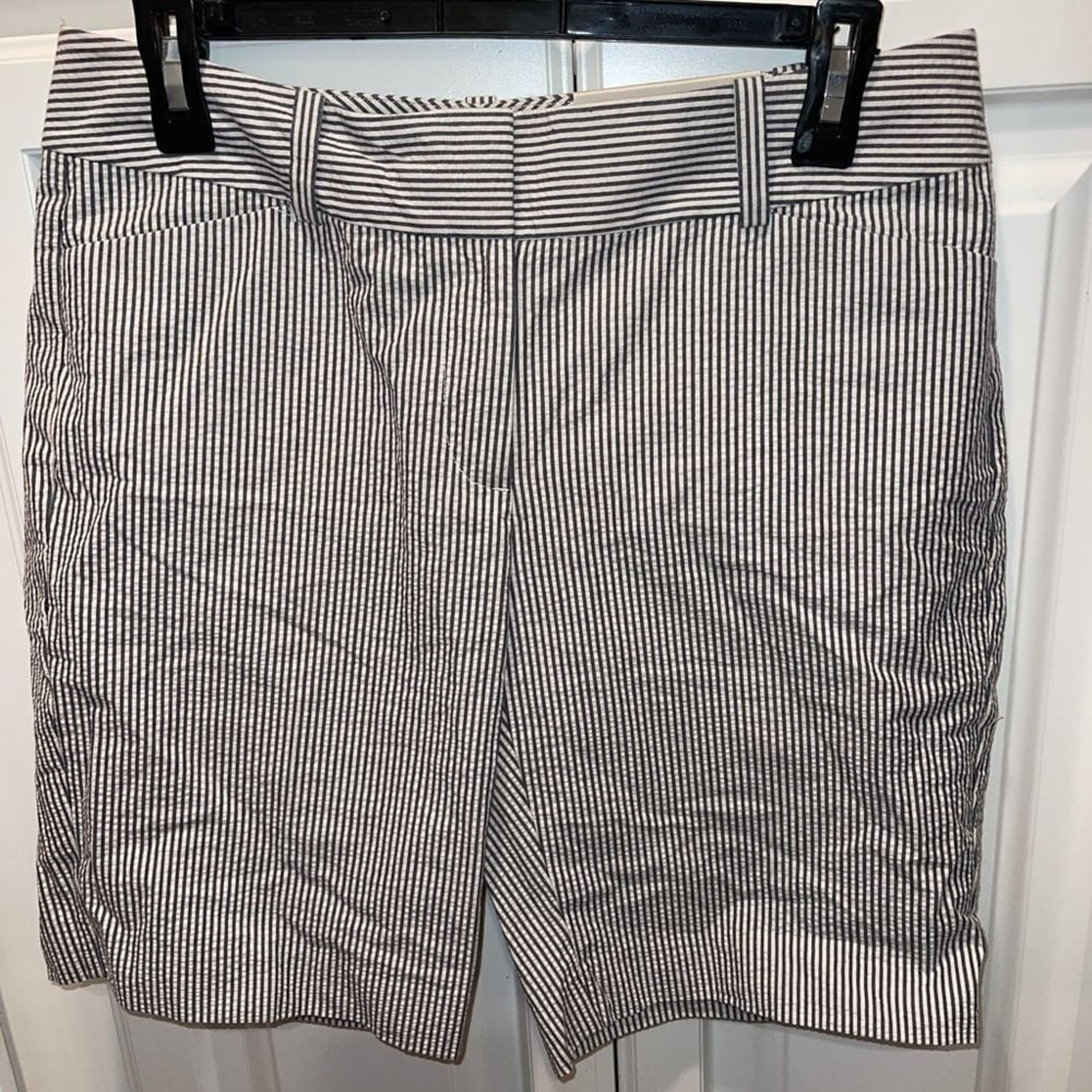 NWT Ann Taylor womens searsuckers shorts sz 2 curvy