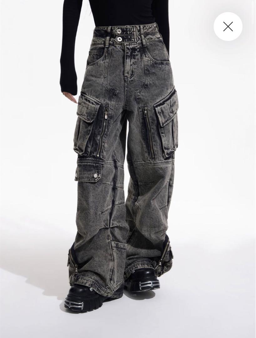 公式 Retro Work Other Jeans Cargo Wide-Leg Style パンツ