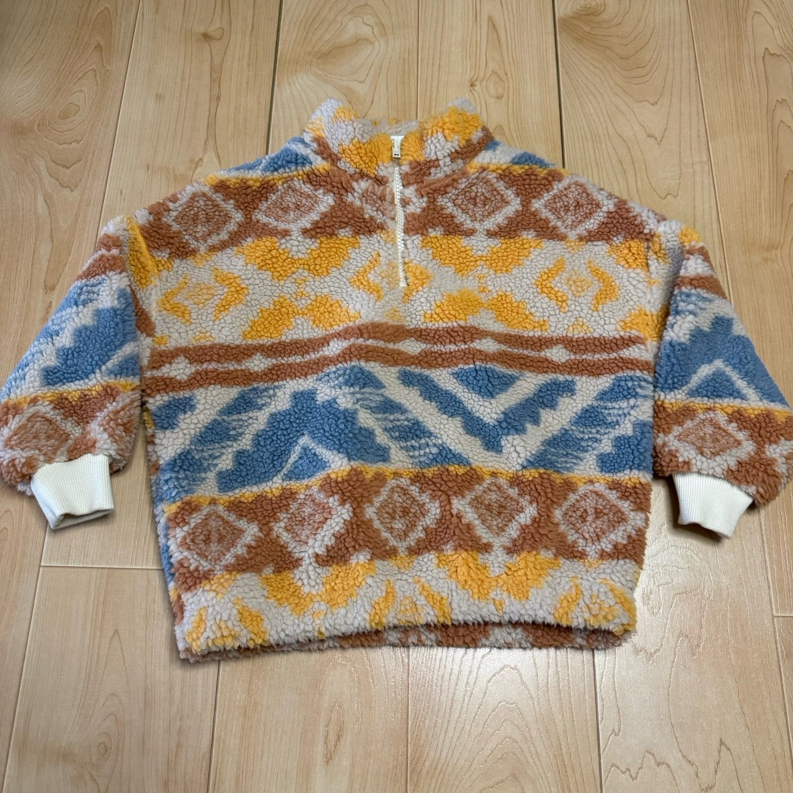 ZARA Tribal Sherpa Zip Sweater