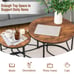 Set of 2 Modern Round Stacking Nesting Coffee Tables L4