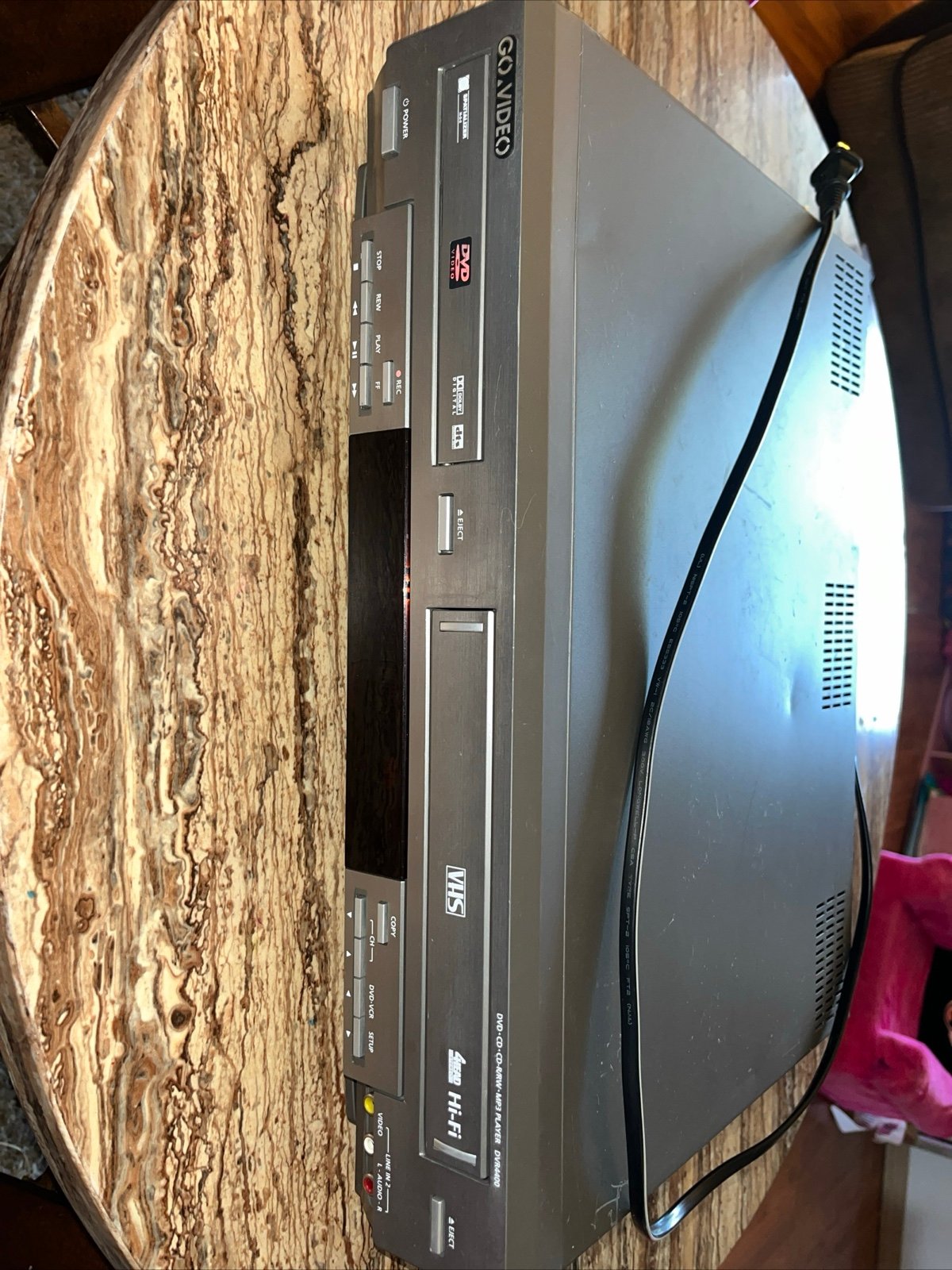 Go Video Sonic Blue DVR4400 Combo DVD VHS Recorder MP3Player Dolby Digital