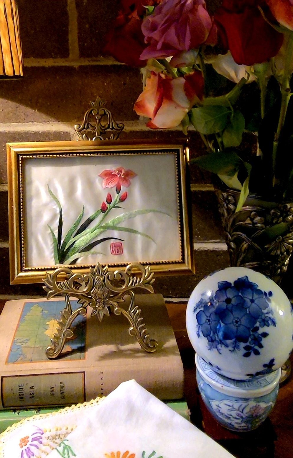 Embroidery picture frame