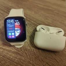 COMBO~Smart Watch Sports Tracker Bluetooth Call + Bluetooth 5.1 Earbuds Earphone