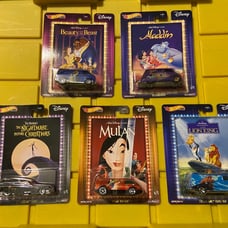 Disney Hot Wheels Real Riders complete set 2019