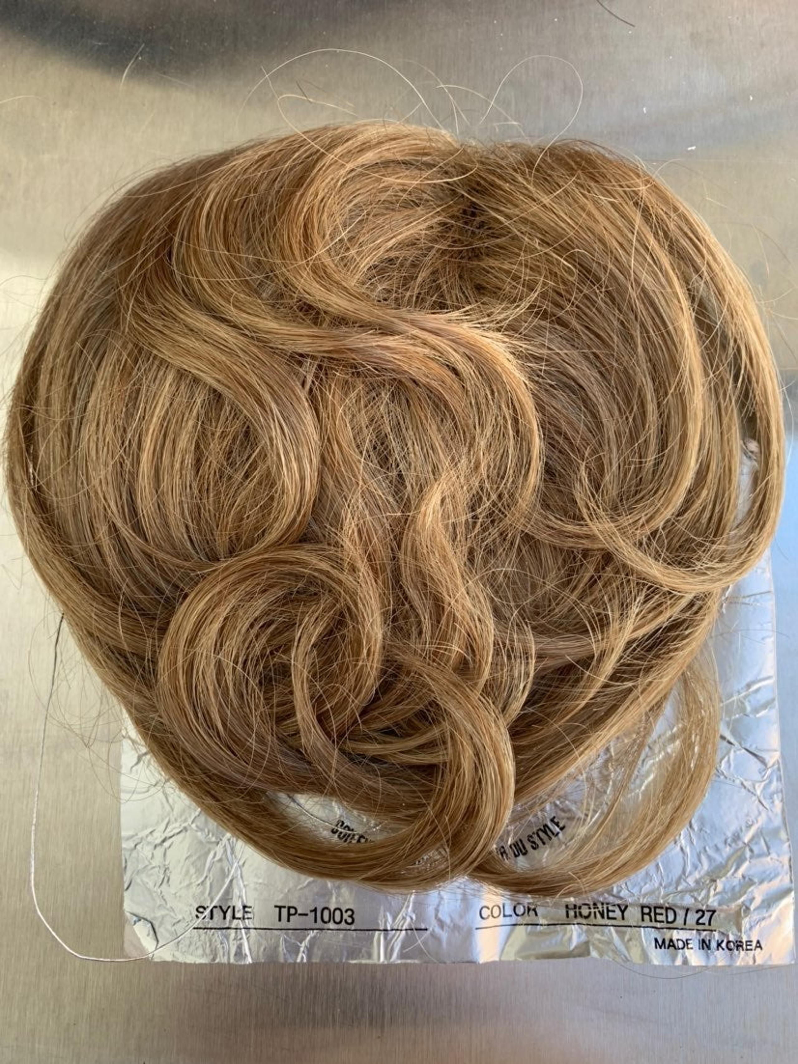 Blonde Hair topper/toupe/toppette/Bangs