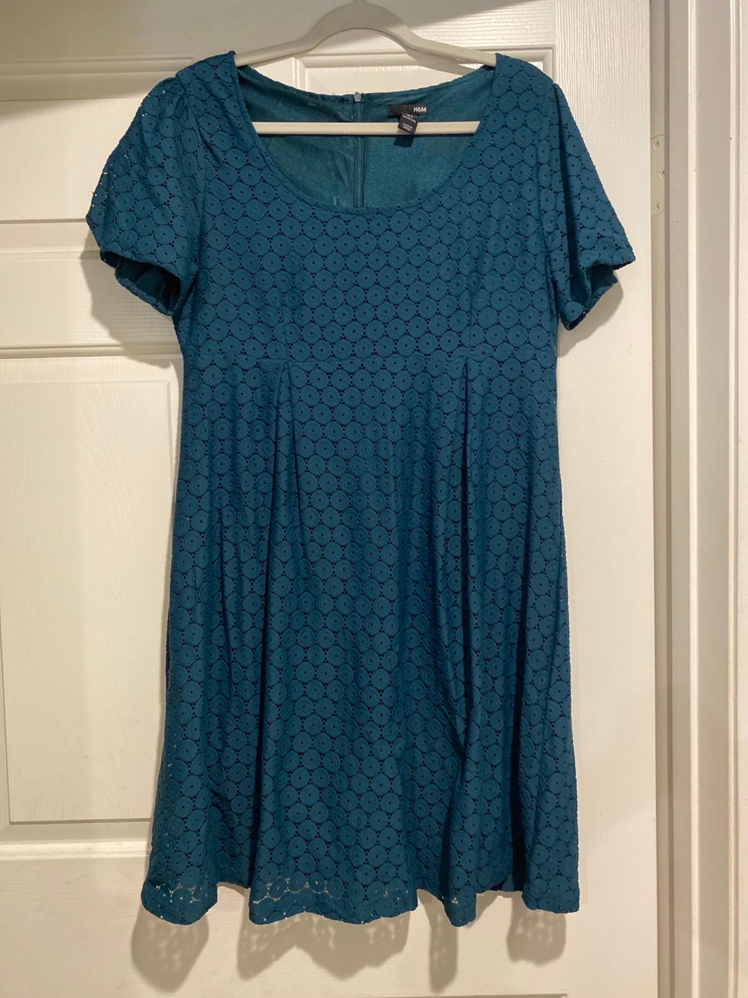 H&M eyelet dress size 14 lined