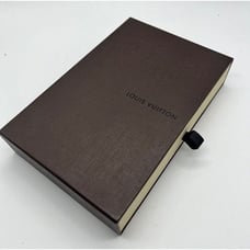 Authentic Louis Vuitton Dark Brown Gift / Wallet Box 7 3/8” x 5 3/8 + Dust Bag
