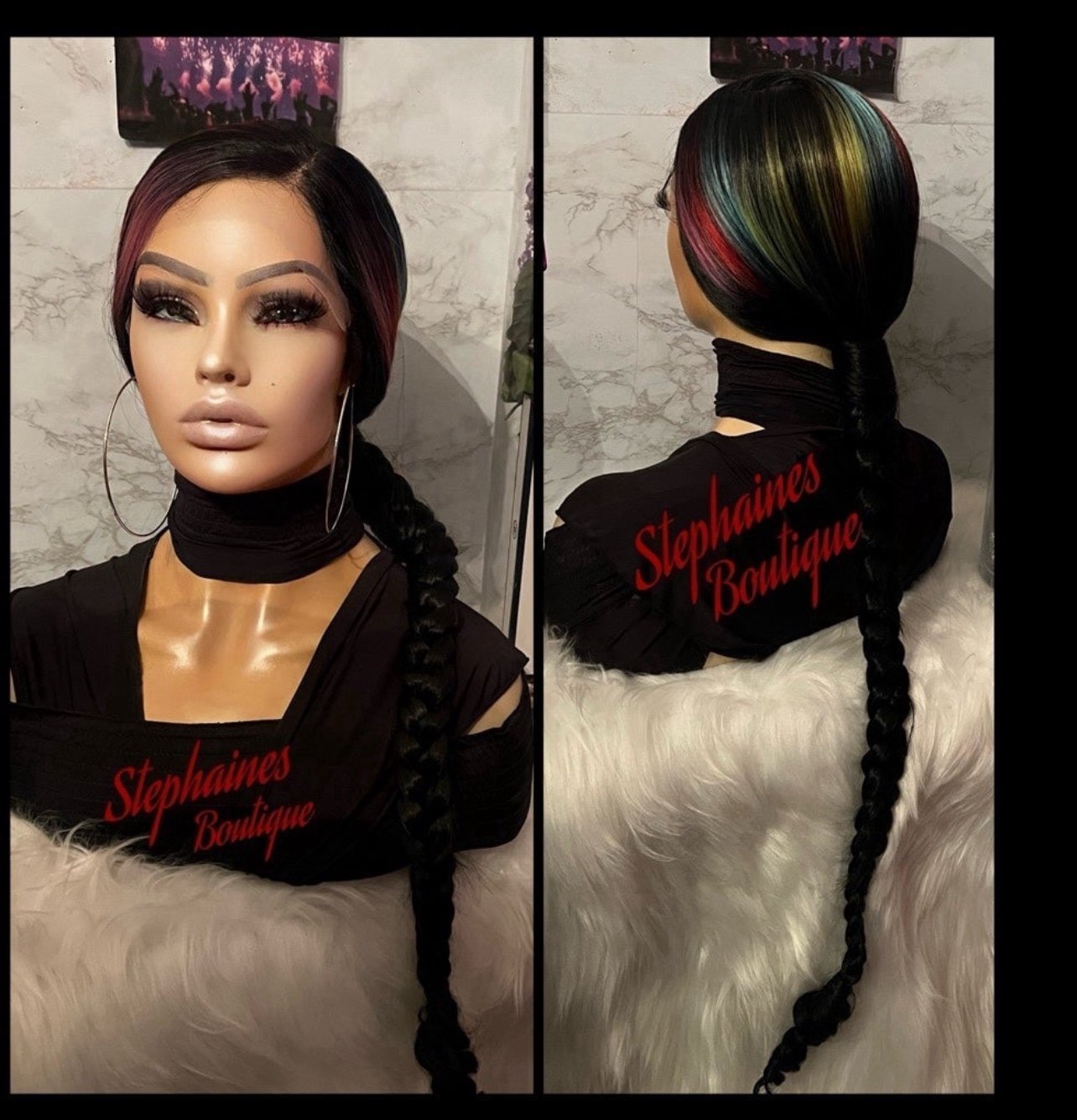 Human Hair blended lace front wig