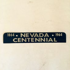 Nevada Centennial 1864 1964 License plat
