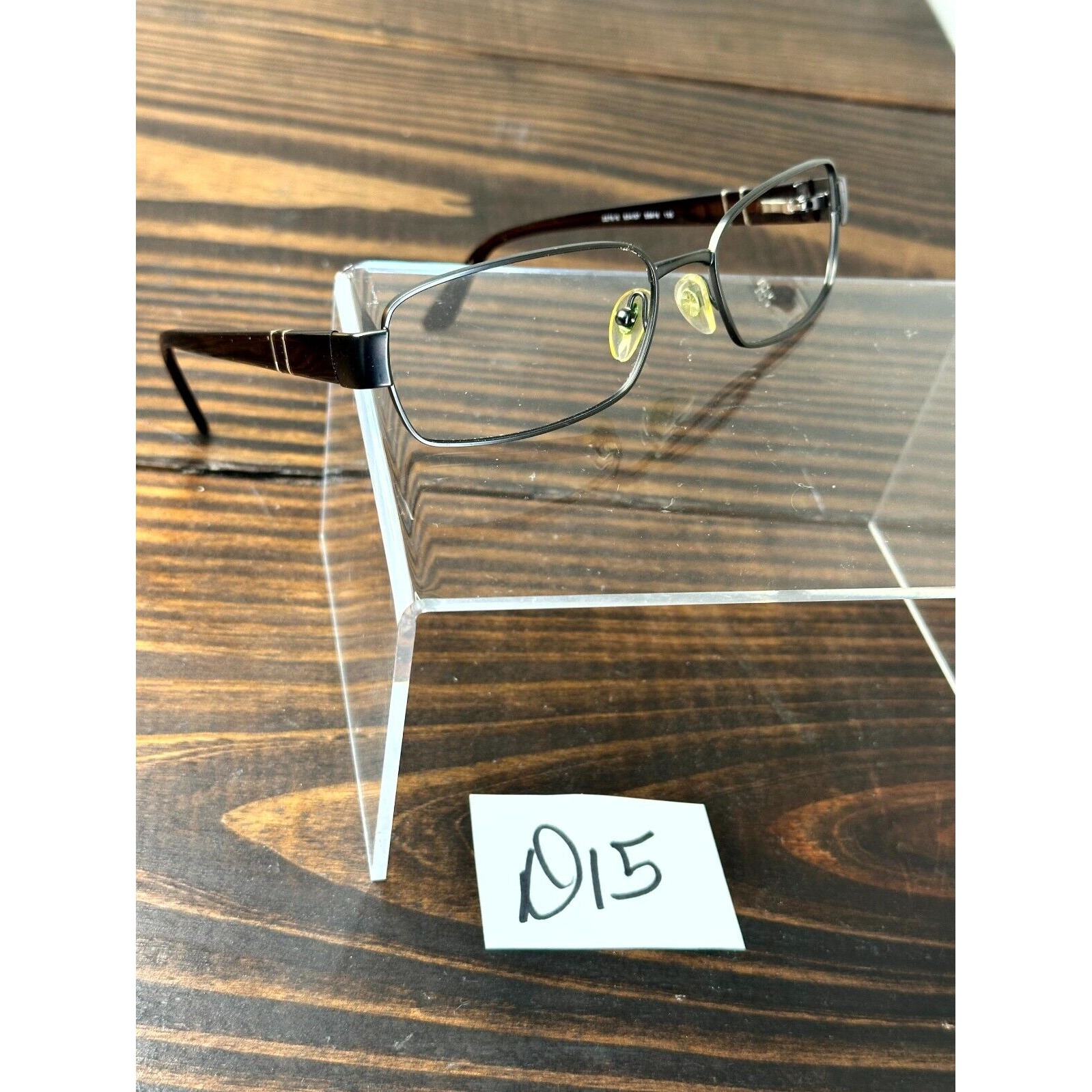 Persol 2278-S 834/57 Gunmetal Gray Brown Sunglasses Frame Full Rim Rectangular