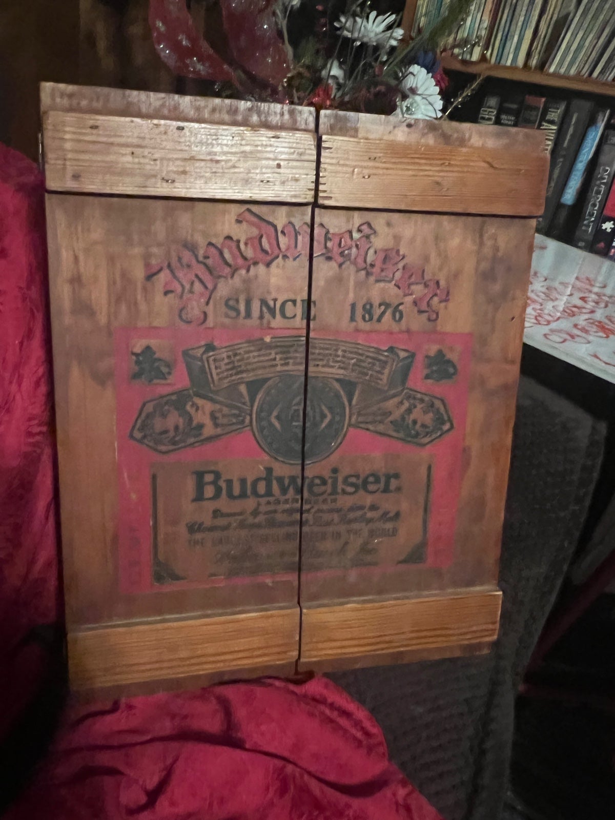 Vintage Budweiser Dart Board Case