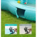Kiddie Pool with Water Slide for Kids, Children, 110 x 71 x 53