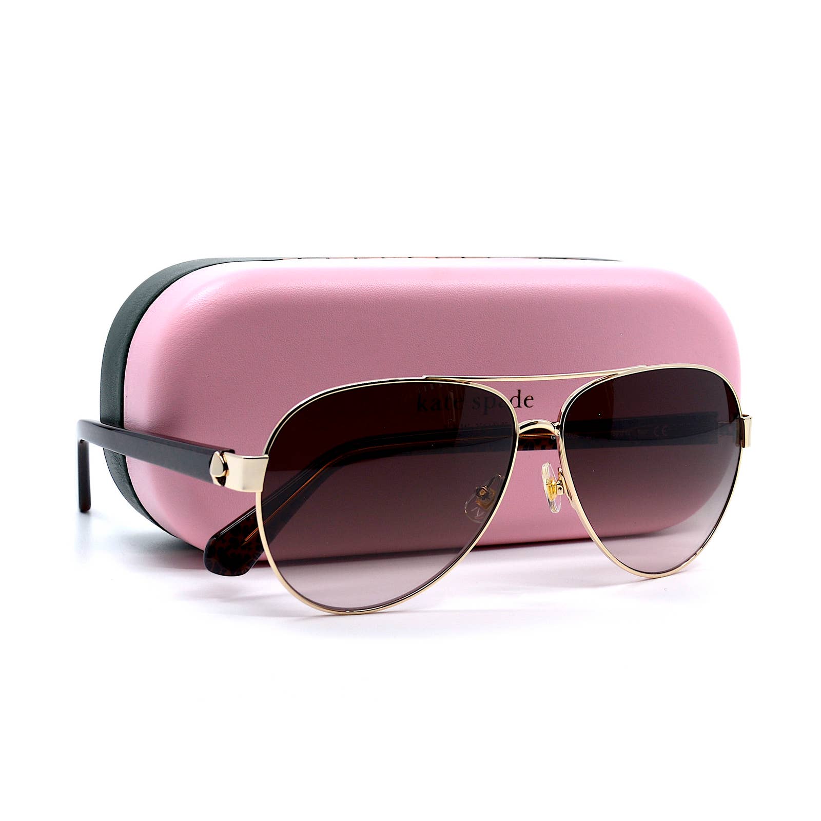 KATE SPADE GENEVA/S 09Q GOLD BROWN GRADIENT AVIATOR AUTHENTIC SUNGLASSES